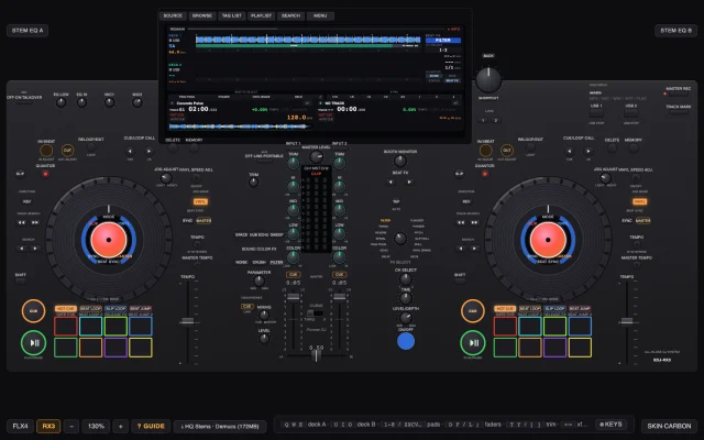 DJC Web Controller — live screenshot